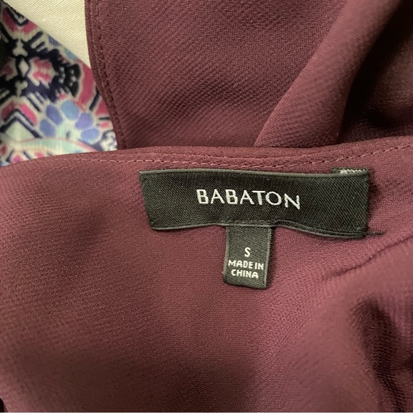 Aritzia Babaton Maroon Burgundy silky camisole with draped back size small - Picture 4 of 4